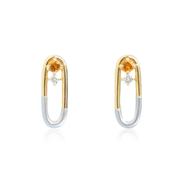 soir/ソワール K18YG/PT コンビカラーピアス(PRT110)