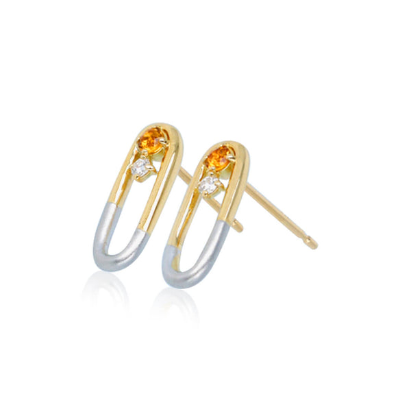 soir/ソワール K18YG/PT コンビカラーピアス(PRT110)