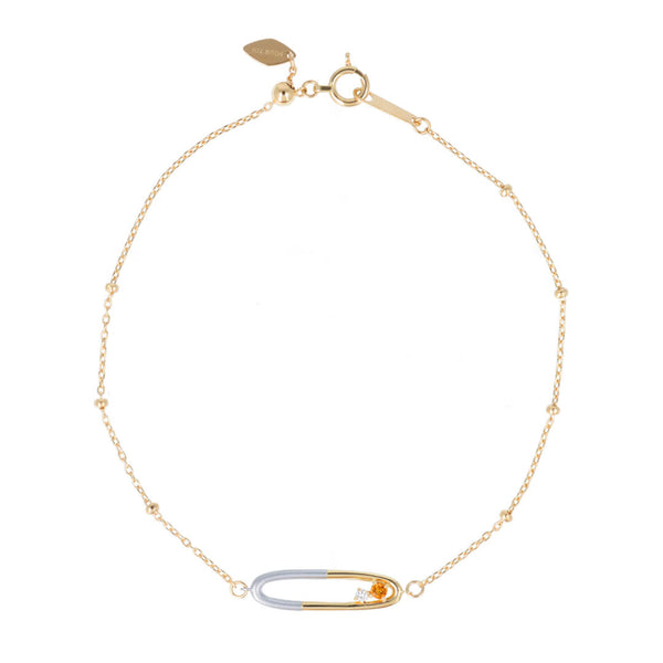 soir/ソワール K18YG/PT コンビカラーブレスレット(PRT111)