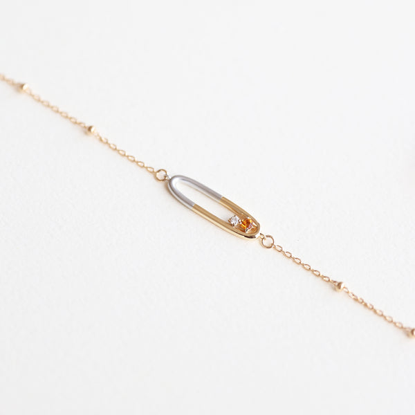 soir/ソワール K18YG/PT コンビカラーブレスレット(PRT111)