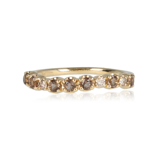 ラムまま様オーダー品高品質神秘的潤艶水入りスモーキークォーツリング