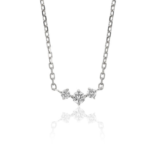 jour/ジュール　PT950/PT850 ダイヤモンド３石ネックレス(PRT121)