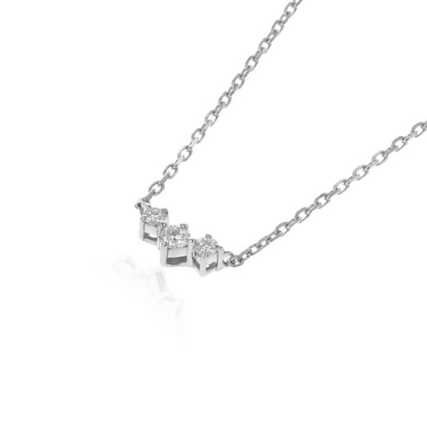 jour/ジュール　PT950/PT850 ダイヤモンド３石ネックレス(PRT121)