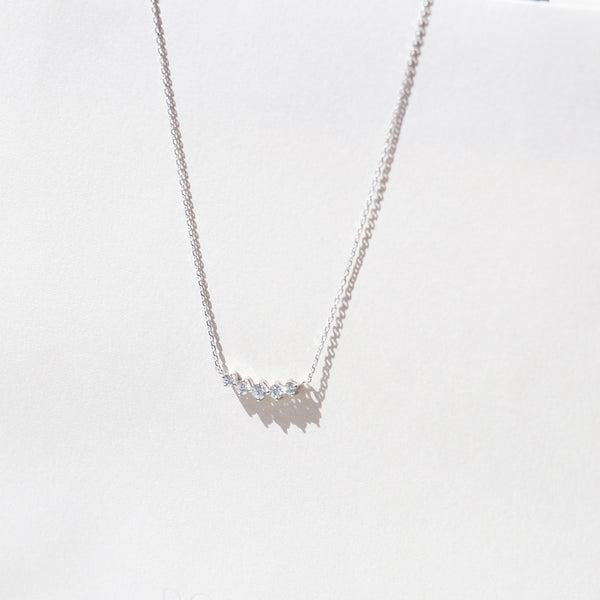 jour/ジュール　PT950/PT850 ダイヤモンド5石ネックレス(PRT122)