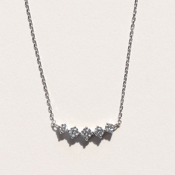 jour/ジュール　PT950/PT850 ダイヤモンド5石ネックレス(PRT122)