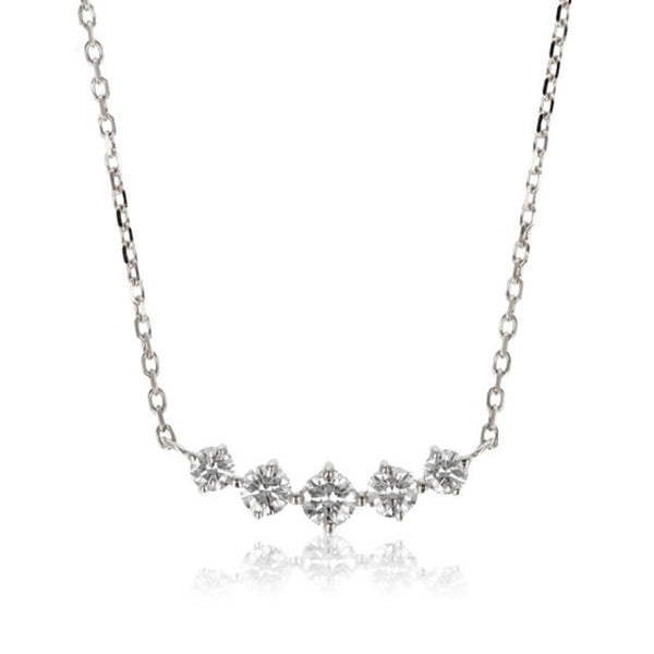 jour/ジュール　PT950/PT850 ダイヤモンド5石ネックレス(PRT122)
