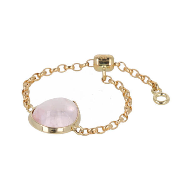 jour/ジュール K10YGモルガナイトチェーンリング(PRT120-1)