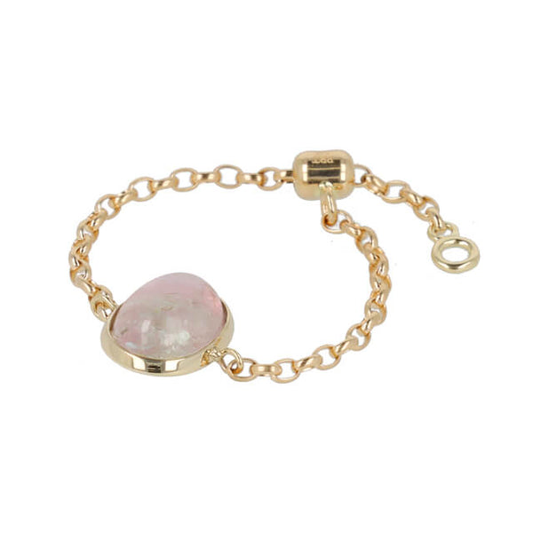 jour/ジュール K10YGバイカラートルマリンチェーンリング(PRT120-3)